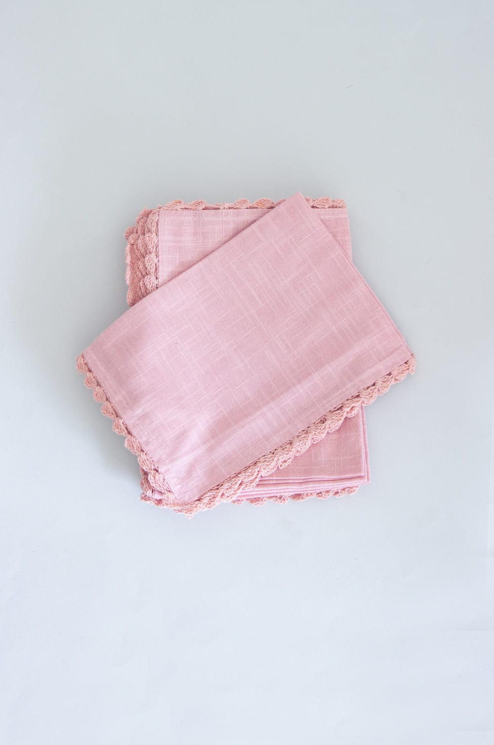 Petal Blush Hand Crochet Placemats - Set of 6