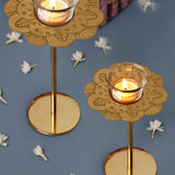 Phool Large Tealight Holders with Stand Gift Box - Set of 2