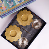 Phool Large Tealight Holders with Stand Gift Box - Set of 2