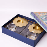 Phool Large Tealight Holders with Stand Gift Box - Set of 2