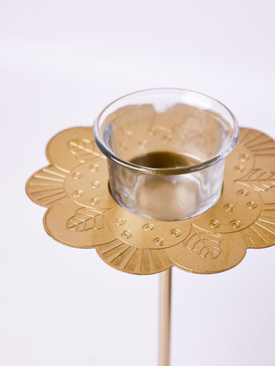 Phool Large Tealight Holders with Stand Gift Box - Set of 2