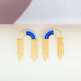 Photoframes & jewellery boxes Blue Somewhere Over The Rainbow Gold Plated Earrings