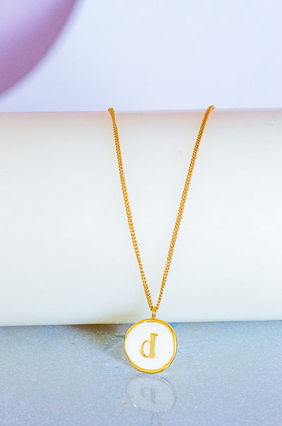 Photoframes & jewellery boxes D Monogram Pendant with Necklace