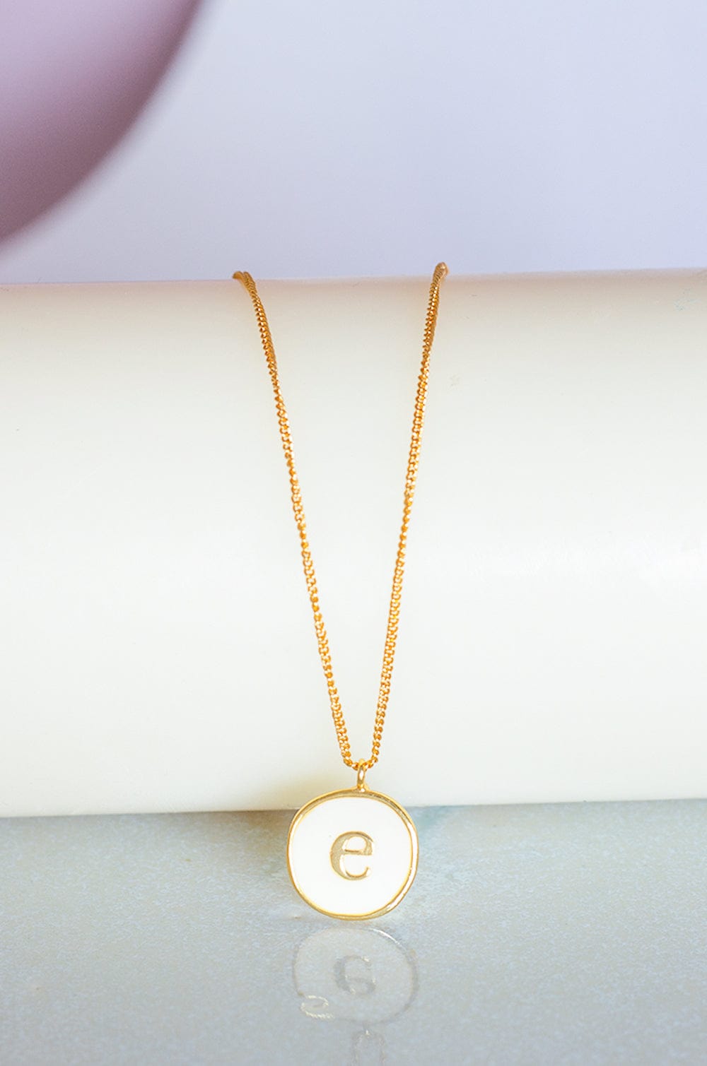 Photoframes & jewellery boxes E Monogram Pendant with Necklace