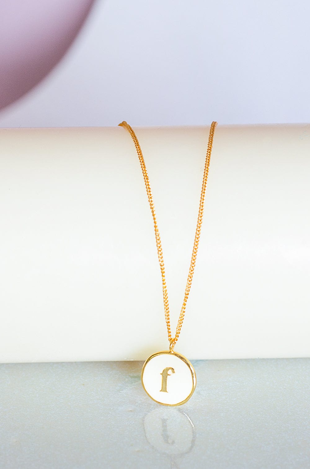 Photoframes & jewellery boxes F Monogram Pendant with Necklace