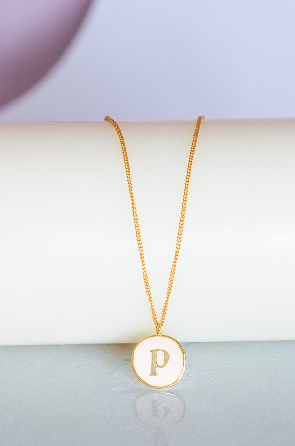 Photoframes & jewellery boxes P Monogram Pendant with Necklace