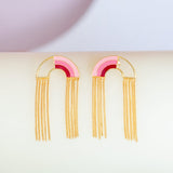 Photoframes & jewellery boxes Pink Somewhere Over The Rainbow Gold Plated Earrings