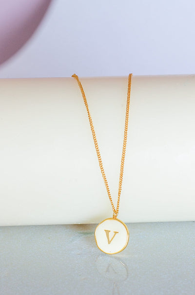 Photoframes & jewellery boxes V Monogram Pendant with Necklace