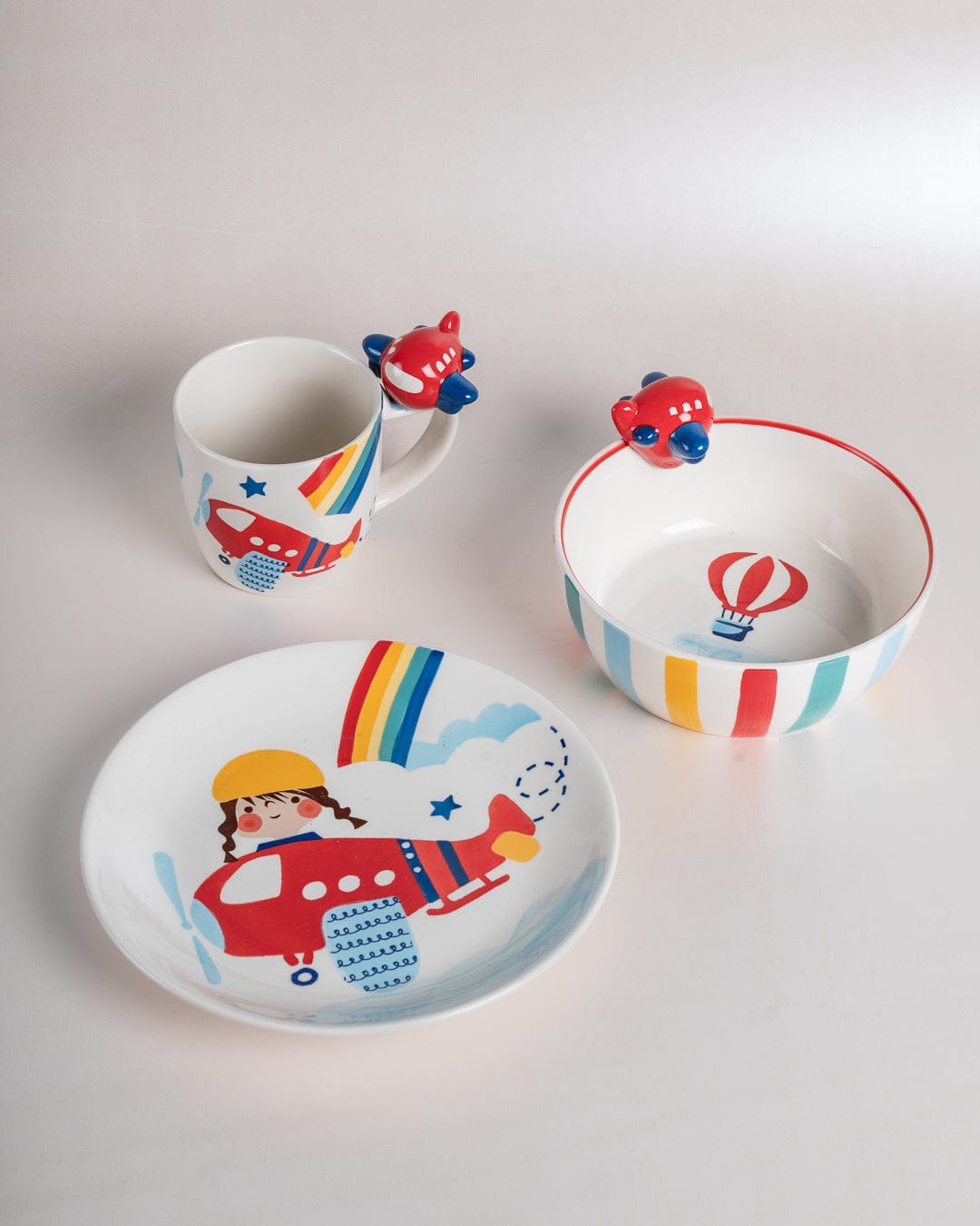 Pilot Handpainted Breakfast Set of 3