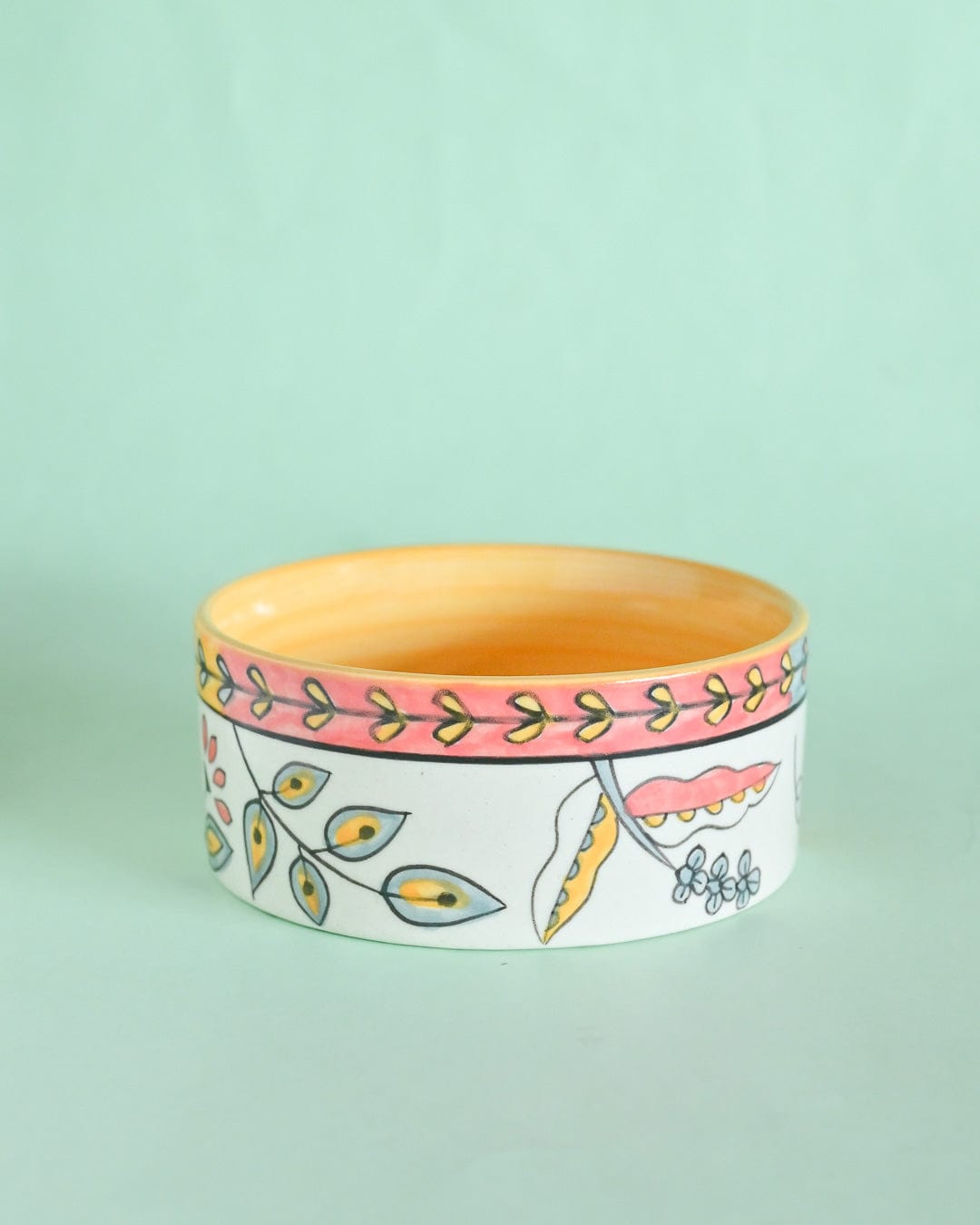 Pink Horizon Handpainted Bowl