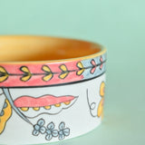 Pink Horizon Handpainted Bowl