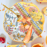 Pink Horizon Handpainted Chip n Dip Platter & Bowl
