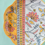 Pink Horizon Handpainted Chip n Dip Platter & Bowl