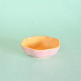 Pink Horizon Handpainted Chip n Dip Platter & Bowl