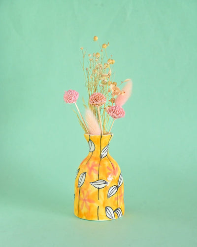 Pink Horizon Handpainted Mini Vases - Set of 3