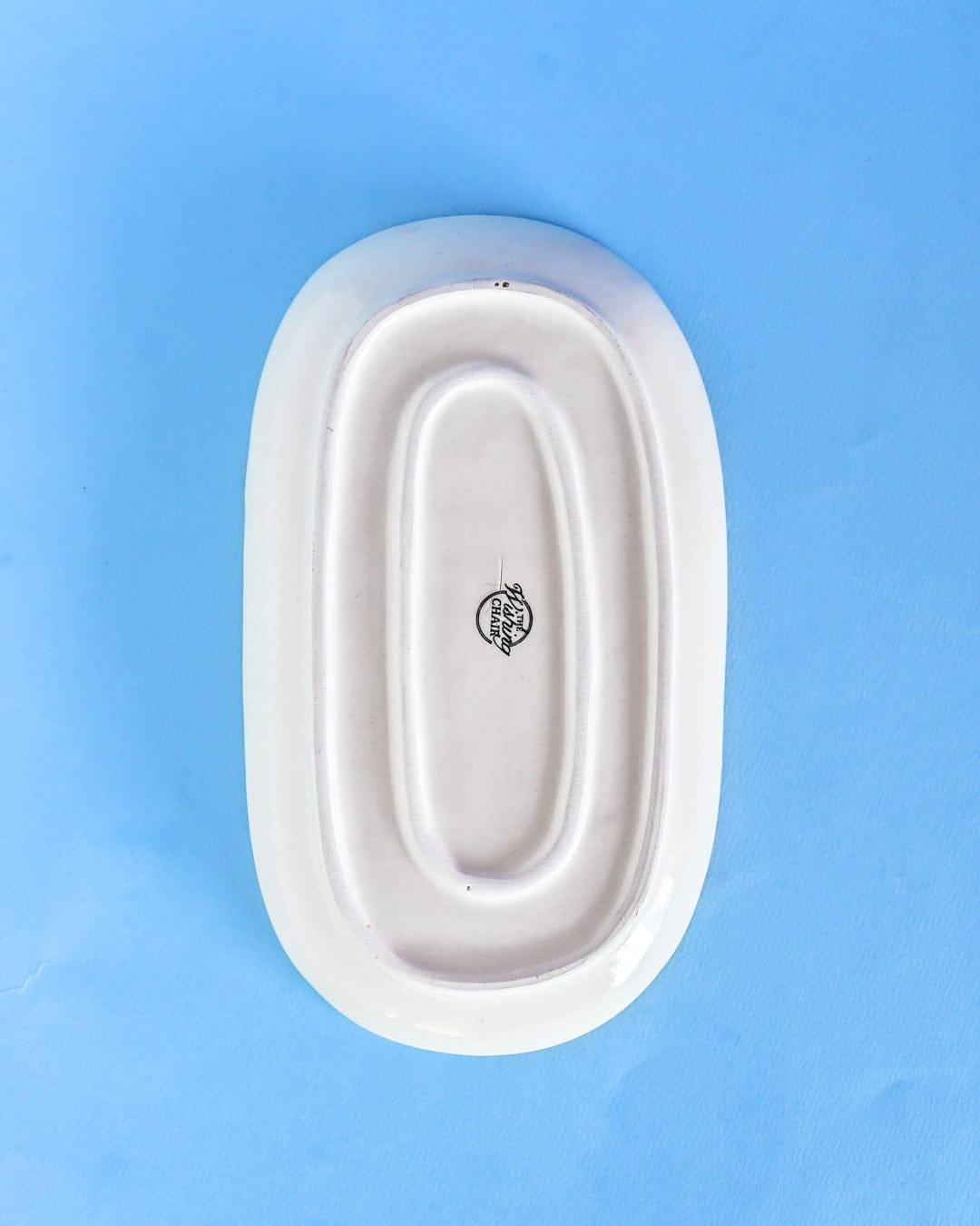 Pink Horizon Handpainted Oval Platter