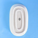 Pink Horizon Handpainted Oval Platter