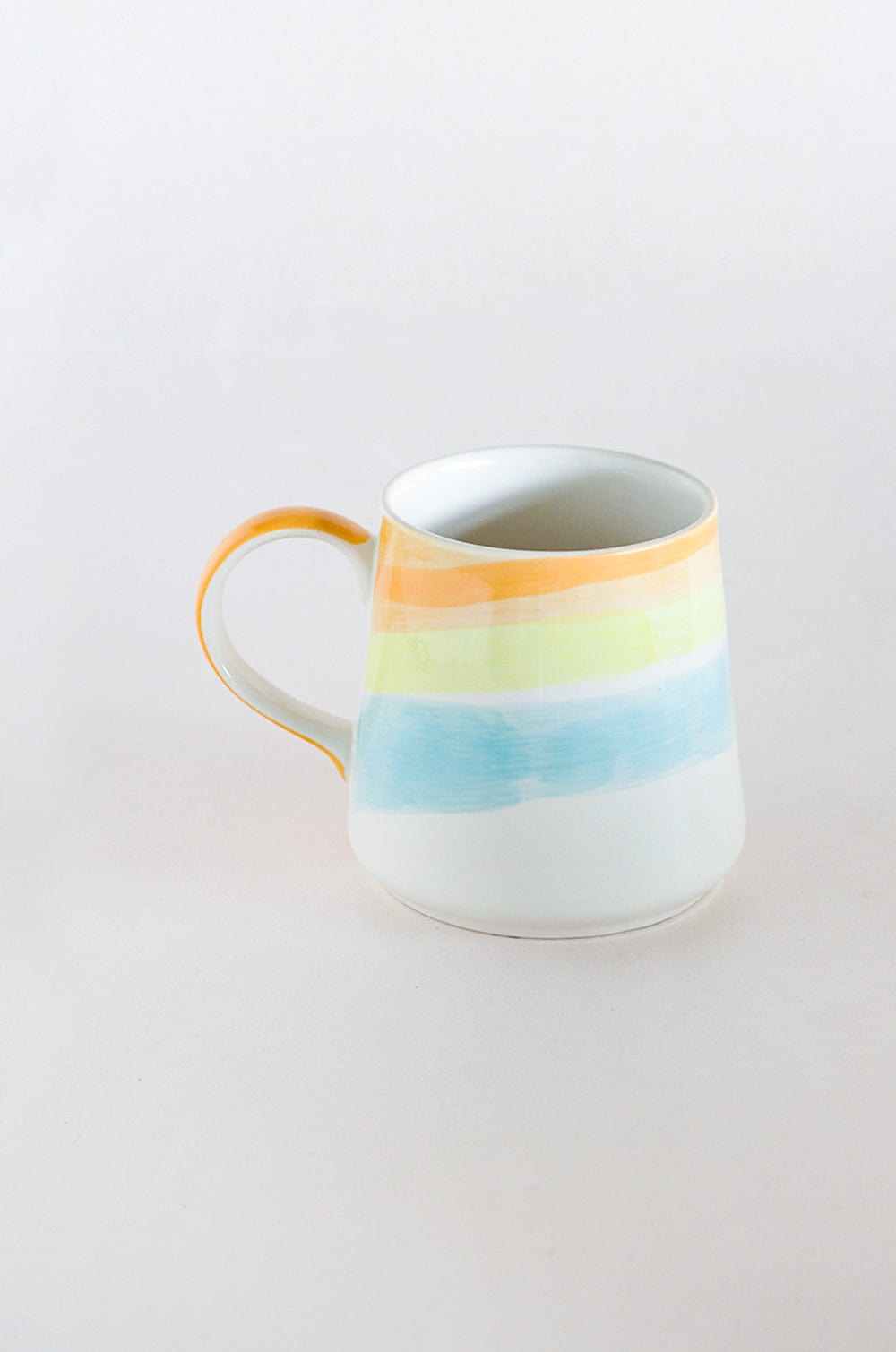 Pink - Peach Parfait Handpainted Ceramic Mug