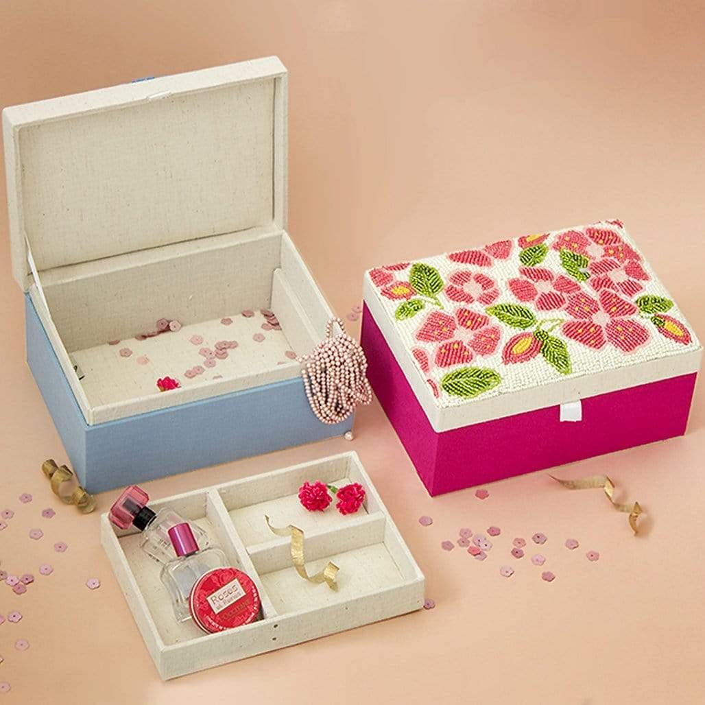 Pink Peonies Jewellery Box