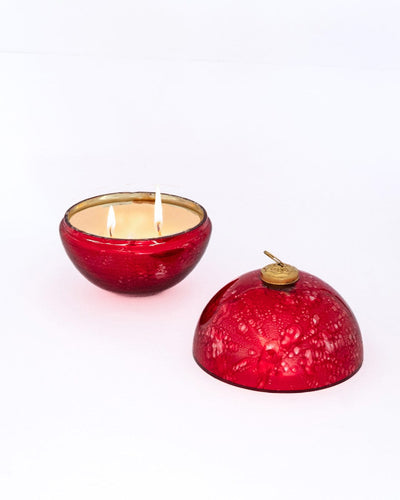 Pixie Ornament Soy Wax Glass Candle with Lid