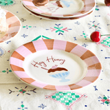 Plate Hey Honey Handpainted Ceramic Dessert Plate 16.5 Cm