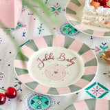 Plate Jalebi Baby Handpainted Ceramic Dessert Plate 16.5 Cm