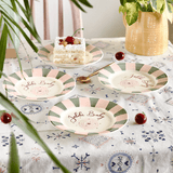 Plate Jalebi Baby Handpainted Ceramic Dessert Plate - Set of 4