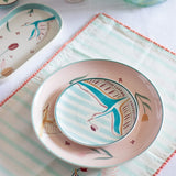 Plate Skylark Handpainted Ceramic Round Plate Curve 16cm