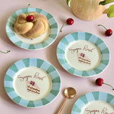 Plate Sugar Rush Handpainted Ceramic Dessert Plate - Set of 4