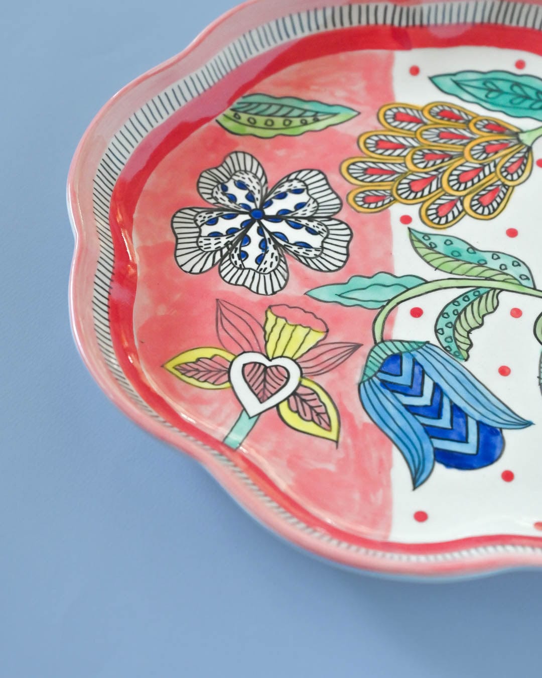 Plates Bella's Blue Bells Handpainted Ceramic Platter