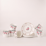 Plates & Cups Portrait of a Rose Chai Mugs & Snacks Plates | The Wishing Chair