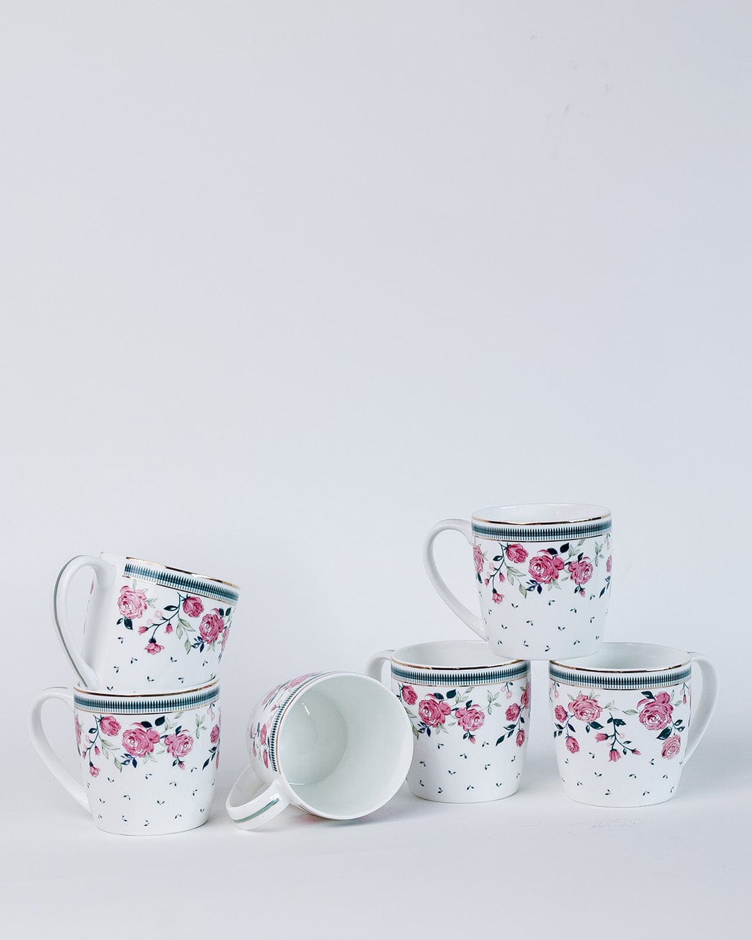 Plates & Cups Portrait of a Rose Chai Mugs & Snacks Plates | The Wishing Chair