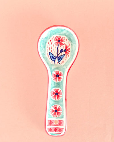 Poppies & Play Handpainted Spoon Rest