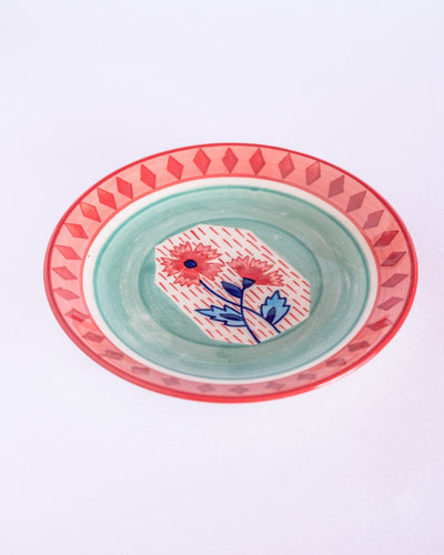 Poppies & Play Handpainted Tapas Plate