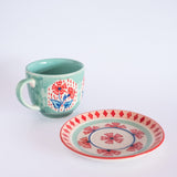 Poppies & Play Teacup and Saucer - Set of 2