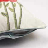 Poppy Embroidered Cushion Cover