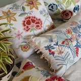 Poppy Embroidered Cushion Cover