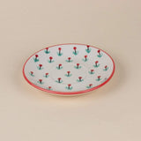 Poppy Petals Handpainted Cup & Saucer - Set Of 2
