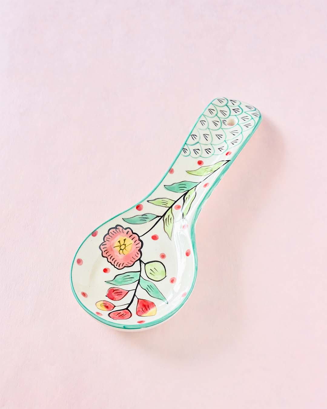 Poppy Petals Handpainted Spoon Rest