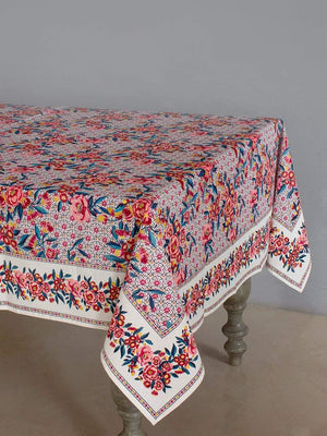 Poppy Petals Table Cover- 8 Seater