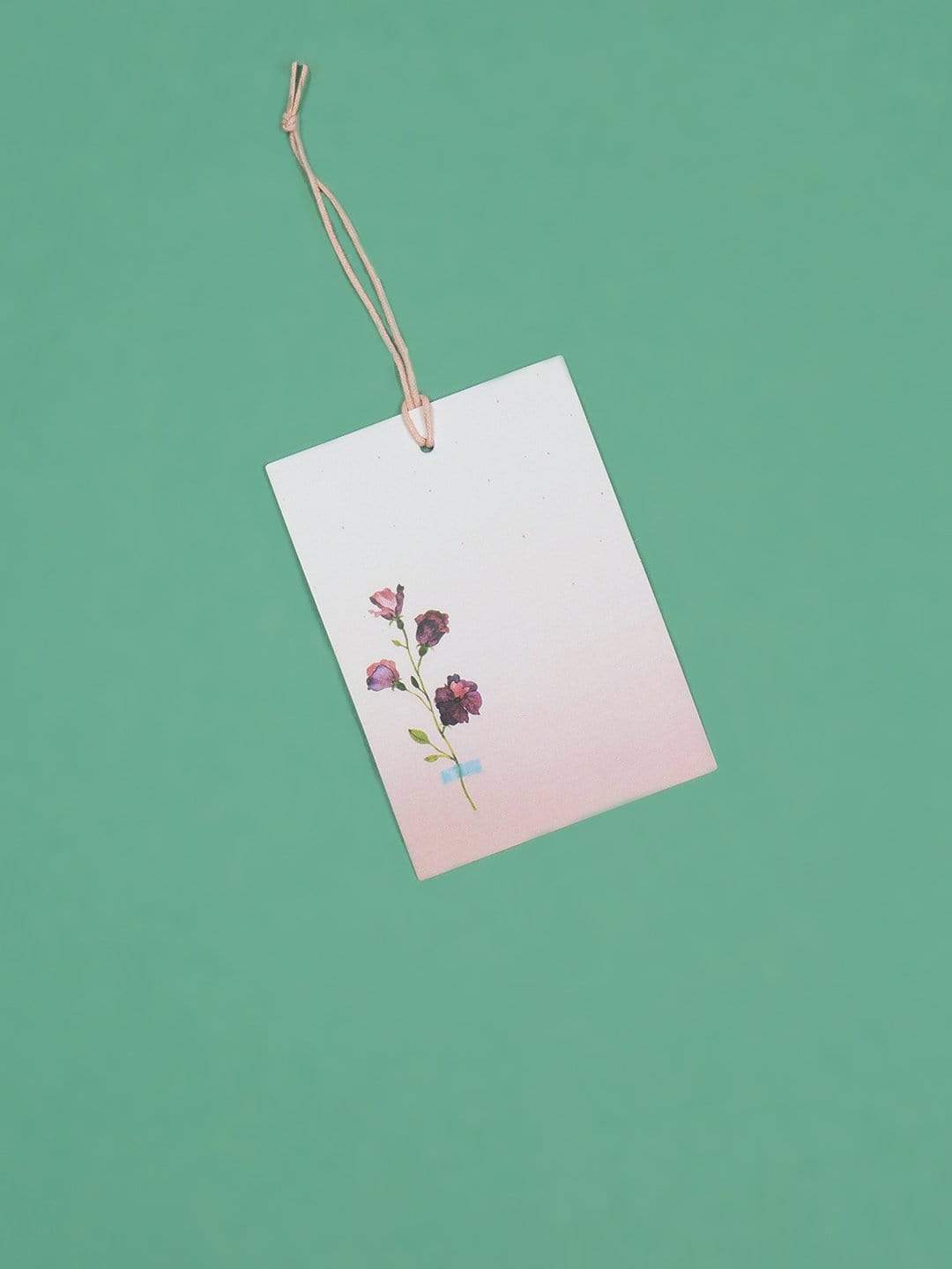 Pressed Flower Tags-raspberry - Set Of 6