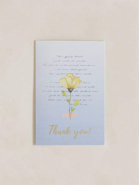 Pressed Flowers Greeting Card