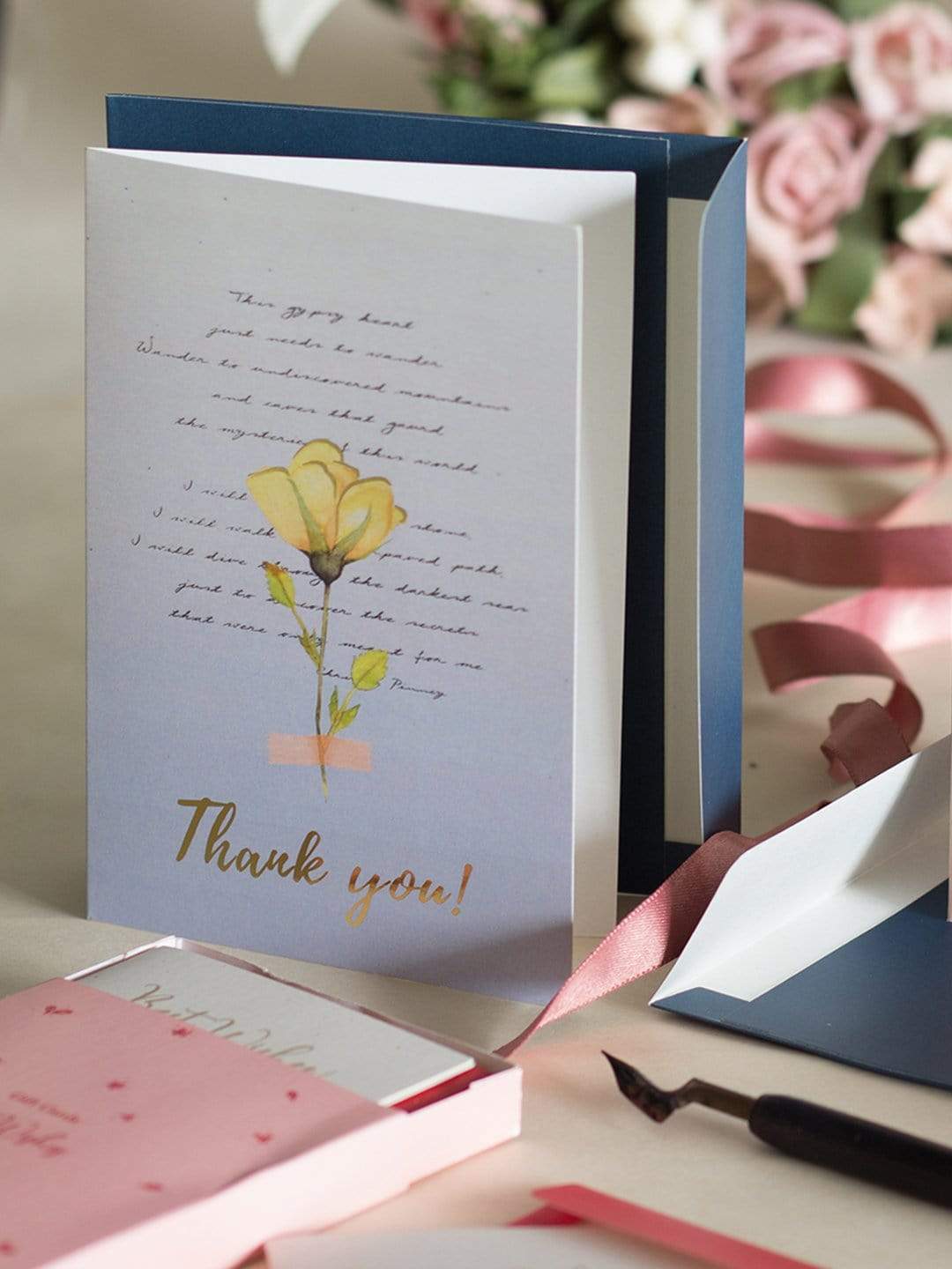 Pressed Flowers Greeting Card