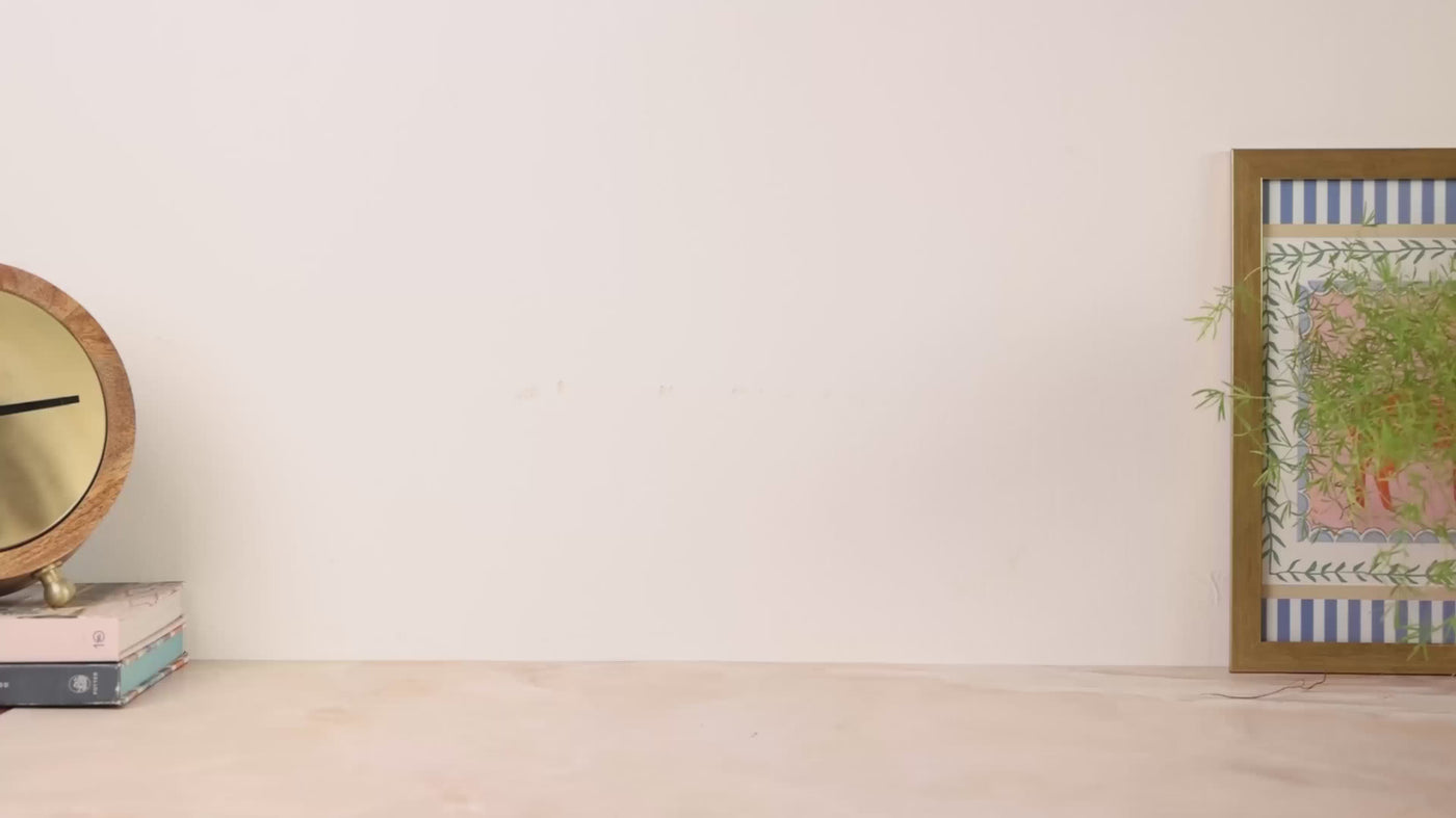 Magique by The Wishing Chair - Rosette Dried Flowers & Glass Vase