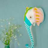 Psychedelic Ellie Handpainted Paper mache Wall Decor Head