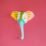 Psychedelic Ellie Handpainted Paper mache Wall Decor Head