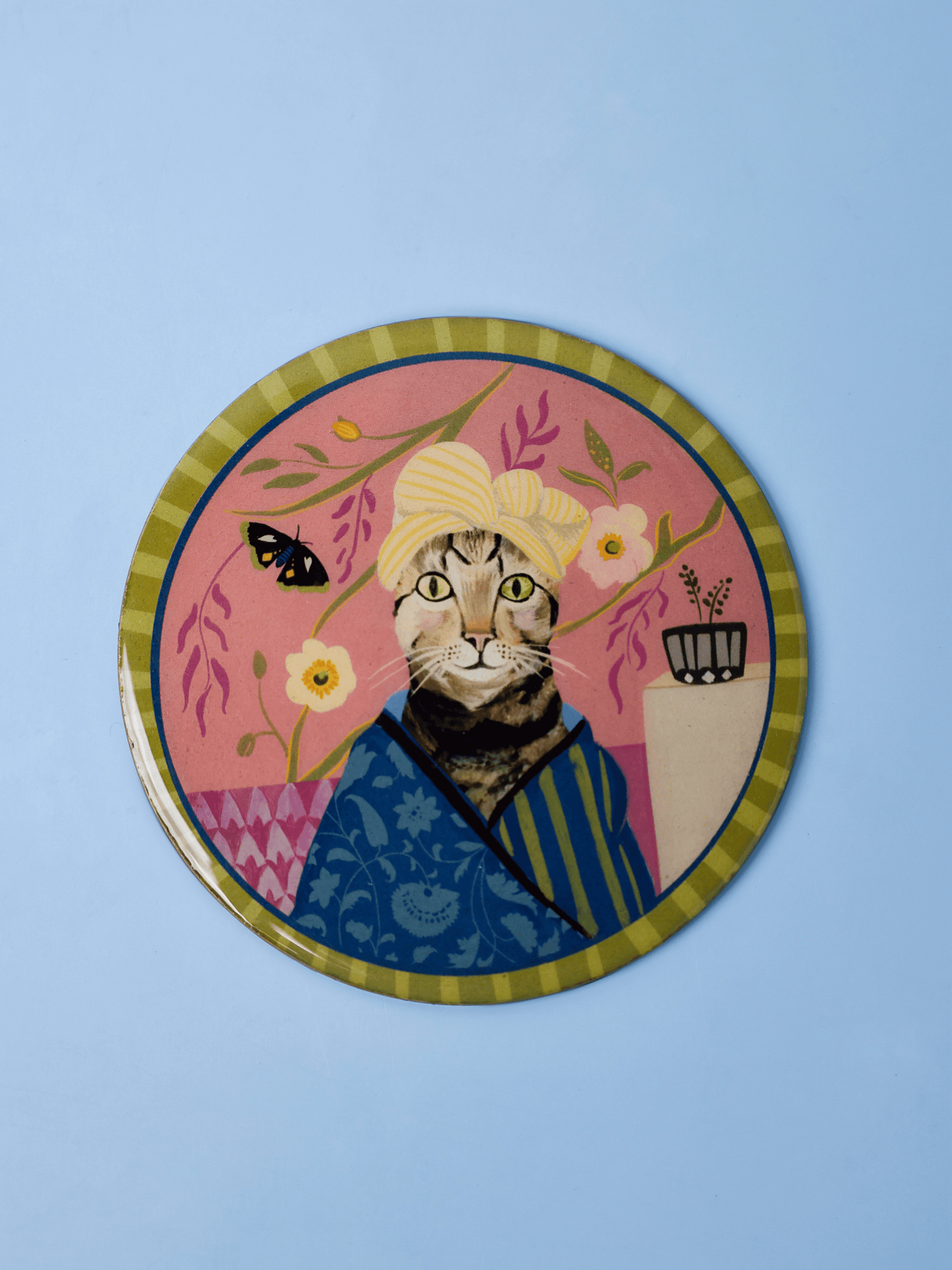 Quirky Crew Metallic Coasters - Set of 4