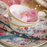 Raindrops And Roses 4" Bowl- Set Of 6
