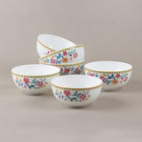 Raindrops And Roses 4" Bowl- Set Of 6
