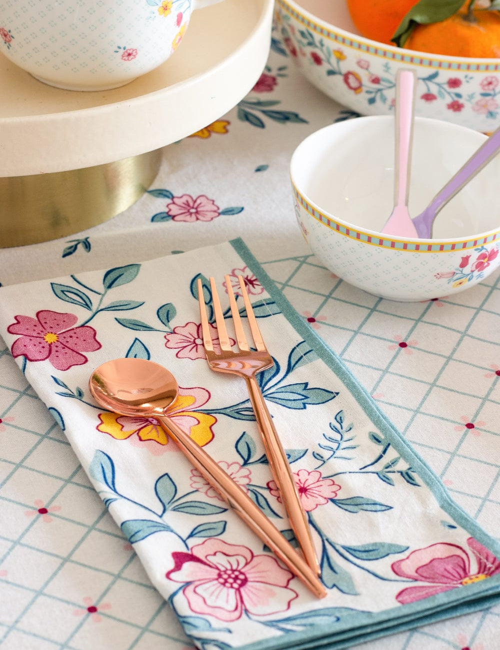 Raindrops And Roses Napkin- Set Of 6
